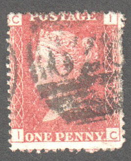 Great Britain Scott 33 Used Plate 119 - IC - Click Image to Close